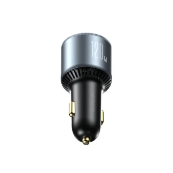  Ładowarka samochodowa 120W 2x USB-C 1x USB-A + kabel USB-C 100W ciemnoszara - zdj. dodatkowe 2