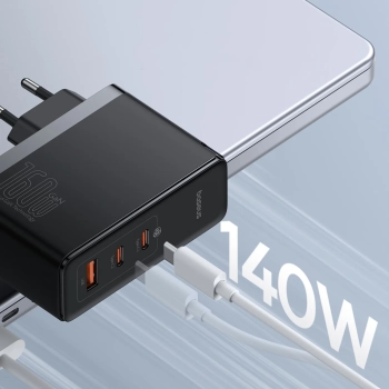  Ładowarka sieciowa PRO 160W GaN GaN5 2x USB-C / USB-A + kabel USB-C czarny - zdj. dodatkowe 10