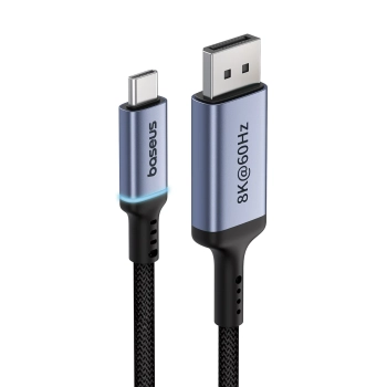  Kabel jednokierunkowy USB-C do DisplayPort 1.4 HD 8K 60Hz 1.5m czarny - zdj. dodatkowe 1