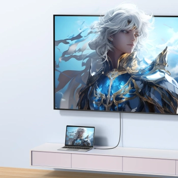  Kabel jednokierunkowy USB-C do DisplayPort 1.4 HD 8K 60Hz 1.5m czarny - zdj. dodatkowe 7