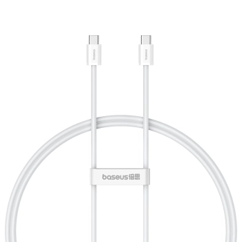 Kabel przewód USB-C 30W PD 480Mb/s Superior Series ll 1m biały