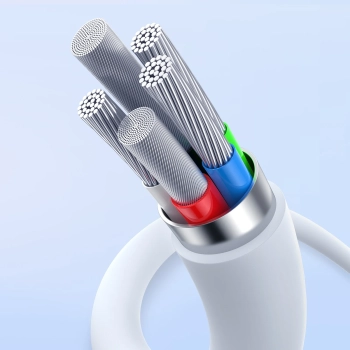  Kabel przewód USB-C 30W PD 480Mb/s Superior Series ll 1m biały - zdj. dodatkowe 8