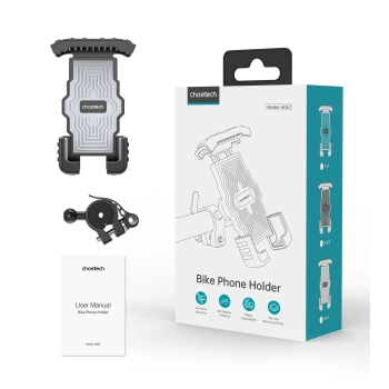  Uchwyt rowerowy motocyklowy na telefony 4.7-7'' na kierownicę czarny - zdj. dodatkowe 7