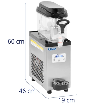  Granitor maszyna do napojów slush sorbetów LED 6 l 320 W - zdj. dodatkowe 7