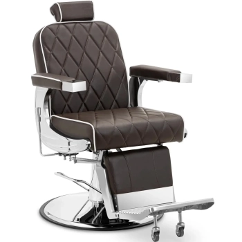  Fotel fryzjerski barberski kosmetyczny do tatuażu regulowany Physa FOXLEY - brązowy - zdj. dodatkowe 1
