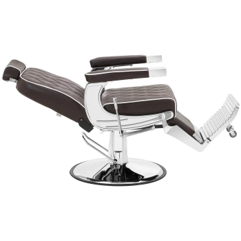  Fotel fryzjerski barberski kosmetyczny do tatuażu regulowany Physa FOXLEY - brązowy - zdj. dodatkowe 4