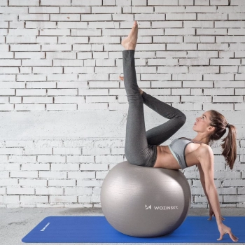  Mata gimnastyczna do ćwiczeń jogi fitnesu 181 x 63 x 0.9cm purpurowa - zdj. dodatkowe 8