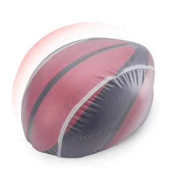  Pokrowiec przeciwdeszczowy na kask rowerowy czarny - zdj. dodatkowe 3