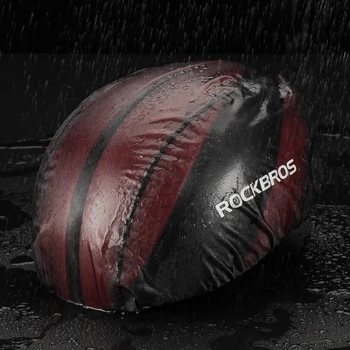  Pokrowiec przeciwdeszczowy na kask rowerowy czarny - zdj. dodatkowe 8