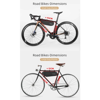  Wodoodporna torba rowerowa mocowana na rzepy pod ramę 3L czarna - zdj. dodatkowe 5