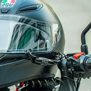  Zapięcie rowerowe zamek na szyfr lina 1.5m - czarne - zdj. dodatkowe 2