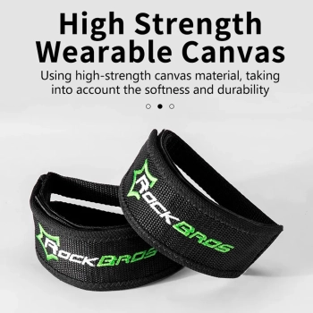  Paski do pedałów rowerowych lekkie wytrzymałe - czarne - zdj. dodatkowe 5