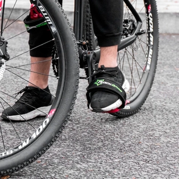  Paski do pedałów rowerowych lekkie wytrzymałe - czarne - zdj. dodatkowe 6