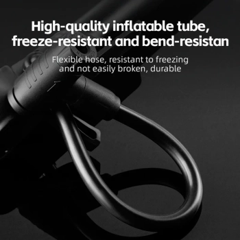  Pompka rowerowa ręczna z manomentrem 8 bar - czarna - zdj. dodatkowe 2