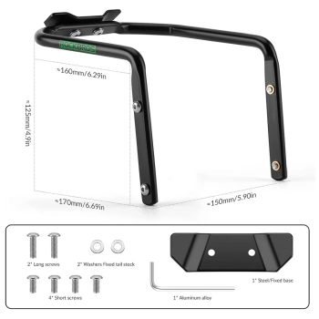  Wielofunkcyjny uchwyt rowerowy stabilizator torby podsiodłowej - czarny - zdj. dodatkowe 6