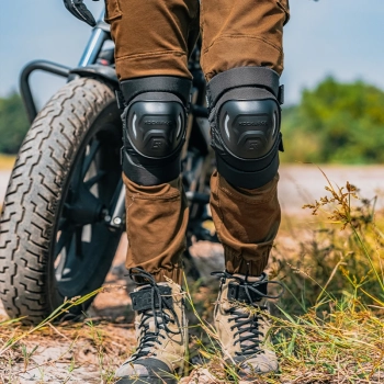  Ochraniacze na kolana na motor rower MTB czarne - zdj. dodatkowe 2