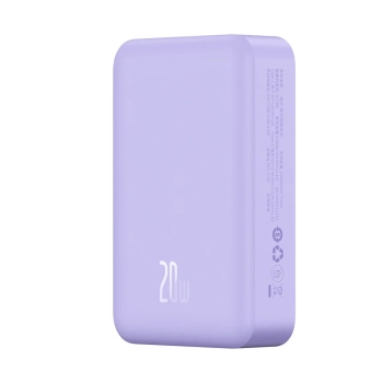  Powerbank Magnetic Mini 20000 mAh 20W + kabel USB-C fioletowy - zdj. dodatkowe 5