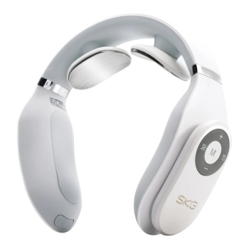  Masażer elektrostymulator karku TENS EMS z kompresem SKG 4098E biały - zdj. dodatkowe 1