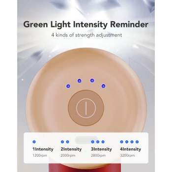  Masażer pistolet do masażu 4 głowice do całego ciała SKG F3-EN - czerwony - zdj. dodatkowe 9