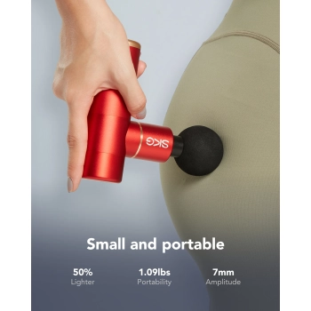  Masażer pistolet do masażu 4 głowice do całego ciała SKG F3-EN - czerwony - zdj. dodatkowe 10