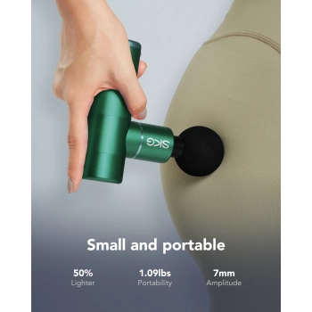  Masażer pistolet do masażu 4 głowice do całego ciała SKG F3-EN - zielony - zdj. dodatkowe 9