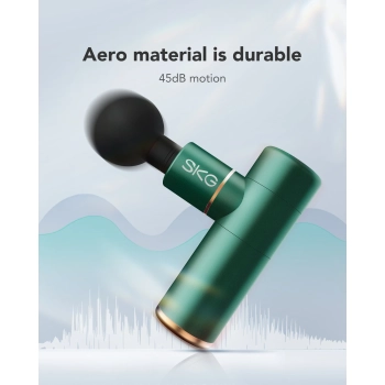  Masażer pistolet do masażu 4 głowice do całego ciała SKG F3-EN - zielony - zdj. dodatkowe 6