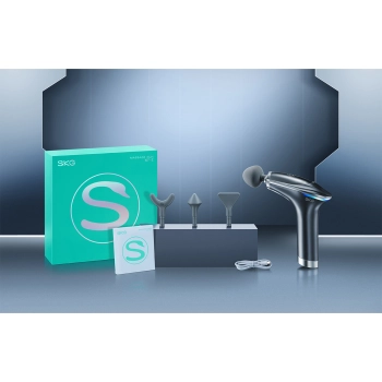  Masażer pistolet do masażu 4 głowice do całego ciała SKG X7-E - szary - zdj. dodatkowe 4