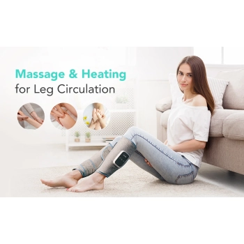  2x Masażer do łydek z kompresem rozgrzewającym SKG BM3-E - szary - zdj. dodatkowe 9