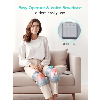  2x Masażer na stawy kolana łokcie ramiona SKG W3 Pro - szary - zdj. dodatkowe 10