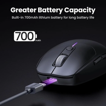  Mysz komputerowa bezprzewodowa Bluetooth 5.0 USB 2.4GHz - czarna - zdj. dodatkowe 7