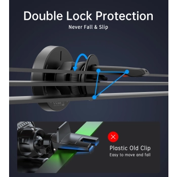  Uchwyt magnetyczny z ładowarką indukcyjną 15 W na kratkę nawiewu - czarny - zdj. dodatkowe 7