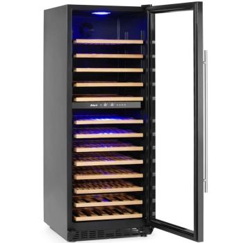  Lodówka chłodziarka do wina dwustrefowa na 135 butelek 387 l 130 W - zdj. dodatkowe 1