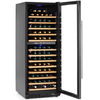  Lodówka chłodziarka do wina dwustrefowa na 135 butelek 387 l 130 W - zdj. dodatkowe 2