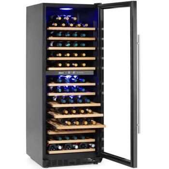  Lodówka chłodziarka do wina dwustrefowa na 135 butelek 387 l 130 W - zdj. dodatkowe 3