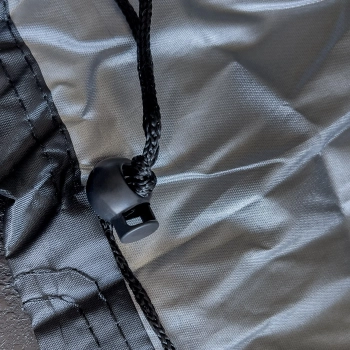  Wodoodporny pokrowiec plandeka osłona na grilla rower hulajnogę L czarny - zdj. dodatkowe 8