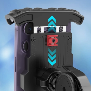  Uchwyt rowerowy do telefonu na kierownicę regulowany szary - zdj. dodatkowe 10