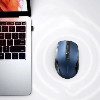  Precyzyjna mysz bezprzewodowa USB 2.4GHz Bluetooth 5.0 optyczna 4000 DPI niebieska - zdj. dodatkowe 3