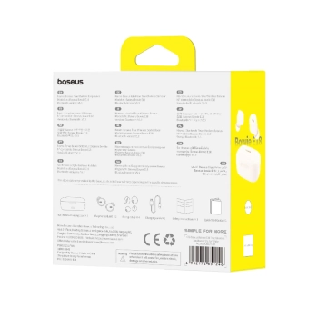  Słuchawki bezprzewodowe Bowie E18 TWS ENC IPX4 USB-C białe - zdj. dodatkowe 7