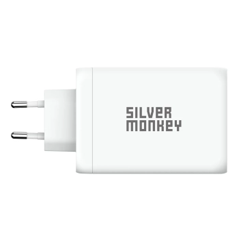  Ładowarka sieciowa GaN 130W 3x USB-C PD 1x USB-A 3.0 QC biała - zdj. dodatkowe 2