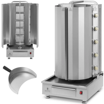 Opiekacz grill do kebaba gyrosa gazowy do 80 kg mięsa 20 kW