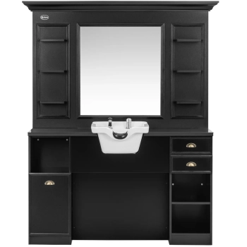  Konsola konsoleta fryzjerska barberska z myjką i lustrem 167 x 45 x 200 cm - zdj. dodatkowe 1