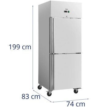  Szafa chłodnicza lodówka gastronomiczna na kółkach 2 drzwi 2-8C 485 l - zdj. dodatkowe 6