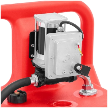  Przenośny zbiornik paliwa z elektryczną pompą nalewakiem na kółkach 62 l/min 120 l - zdj. dodatkowe 2