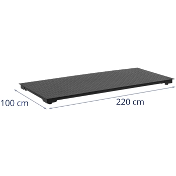  Waga platformowa weterynaryjna dla zwierząt 100 x 220 cm 5 t / 2 kg - zdj. dodatkowe 5