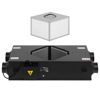  Powietrzny wymiennik ciepła rekuperator 70 m2 210 m3/h - zdj. dodatkowe 5