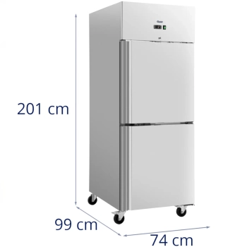  Szafa chłodnicza lodówka gastronomiczna na kółkach 2 drzwi 2-8C 750 l - zdj. dodatkowe 6