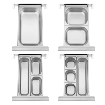  Stół chłodniczy gastronomiczny na kółkach 2 komory 2 szuflady 410 l 179.5 x 70 x 85 cm - zdj. dodatkowe 5