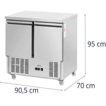  Stół chłodniczy gastronomiczny na kółkach 2 komory 240 l 90 x 70 x 95 cm - zdj. dodatkowe 5