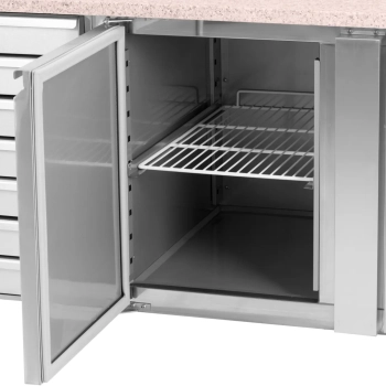  Stół chłodniczy do pizzy 1 komora 7 szuflad na kółkach 165 l 154 x 82 x 105 cm - zdj. dodatkowe 3