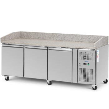  Stół chłodniczy do pizzy 3 komory na kółkach 560 l 202 x 80 x 100 cm - zdj. dodatkowe 1